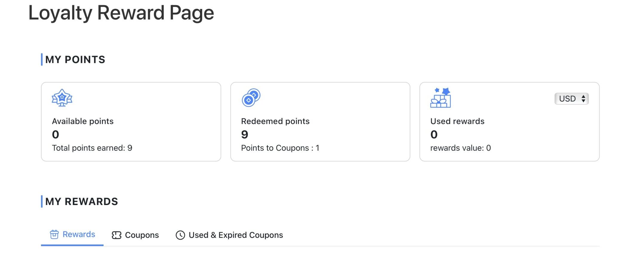 points rewards
